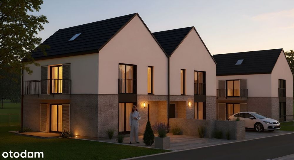 Nowoczesne osiedle domów w zabudowie bliźniaczej