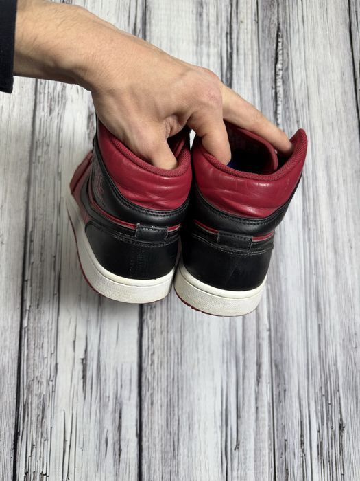 Кроссовки jordan 1 mid red 554724-660 retro 44 оригинал баскетбольные
