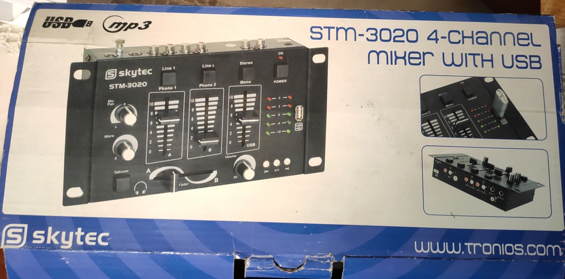 Mesa mistura Skytec STM3020 4 canais