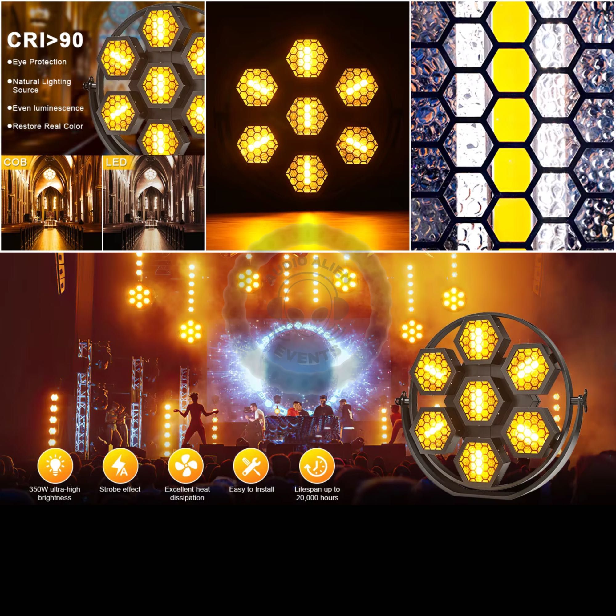 Sceniczna Lampa Retro YUER Lights DJ DMX 7 Świateł