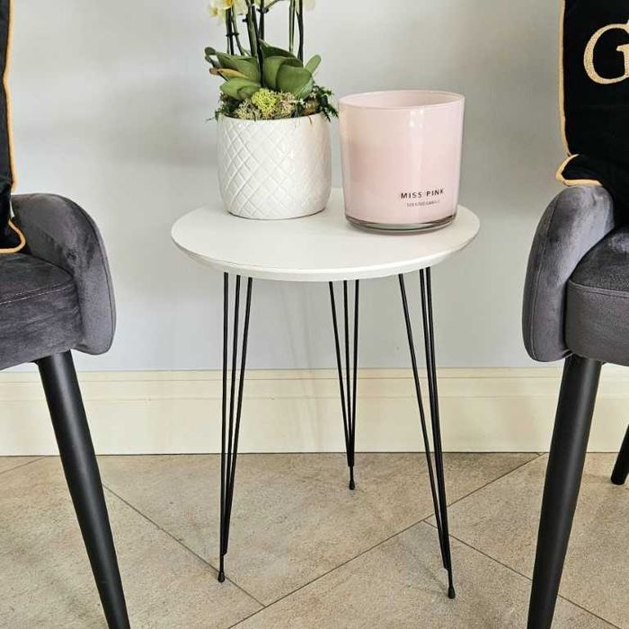 Stolik kawowy , pomocniczy , biały