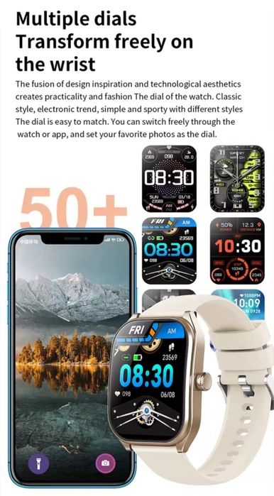 Smartwatch Aolon Watch HD 3D Curved Screen  2,01' . Niebieski.