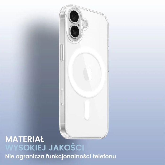 Etui Clean Case przezroczyste z MagSafe do Apple iPhone 16