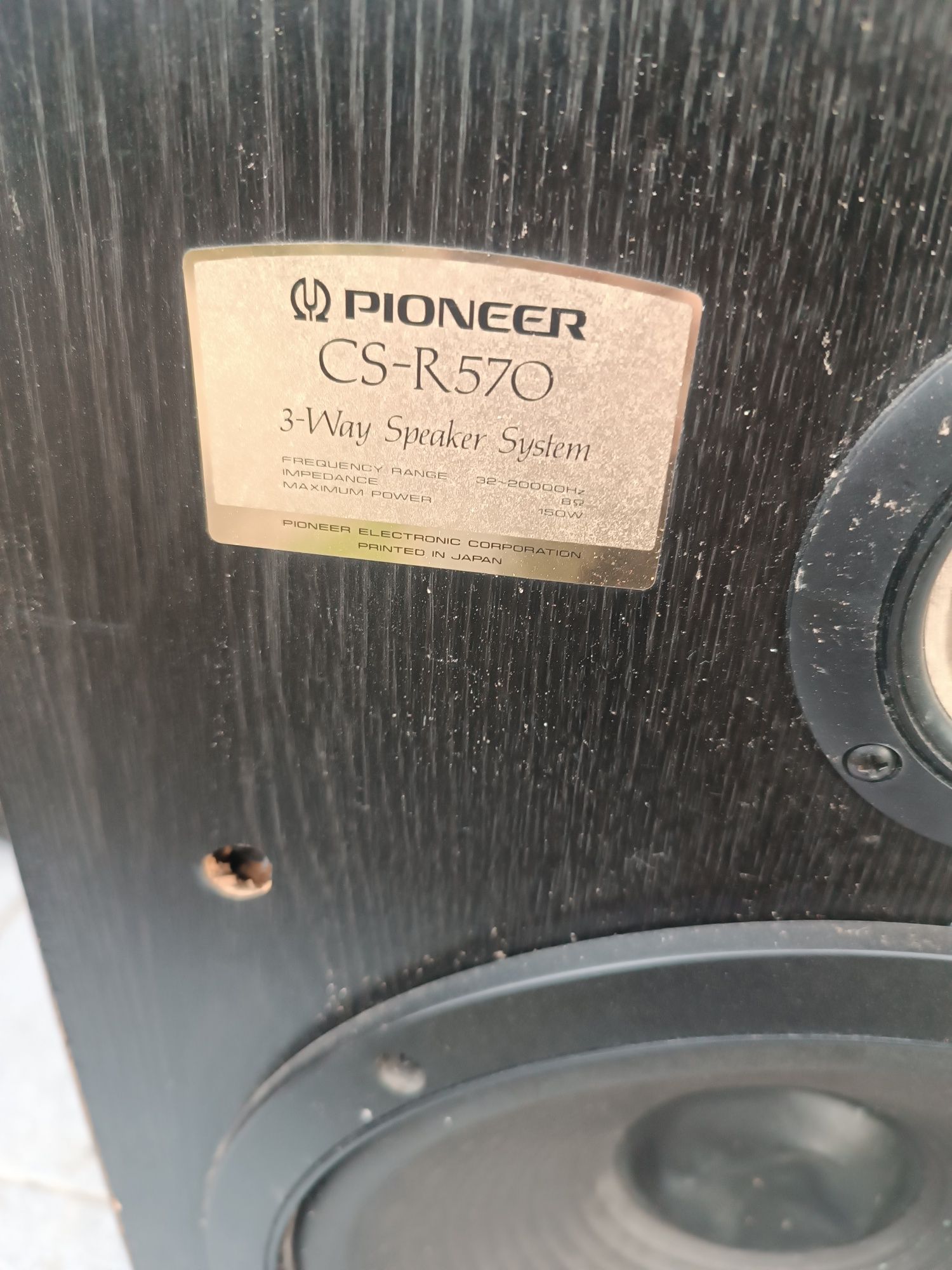 Pioneer cs-r570 cs r 570 kolumny głośniki monitory 3-way głośnik