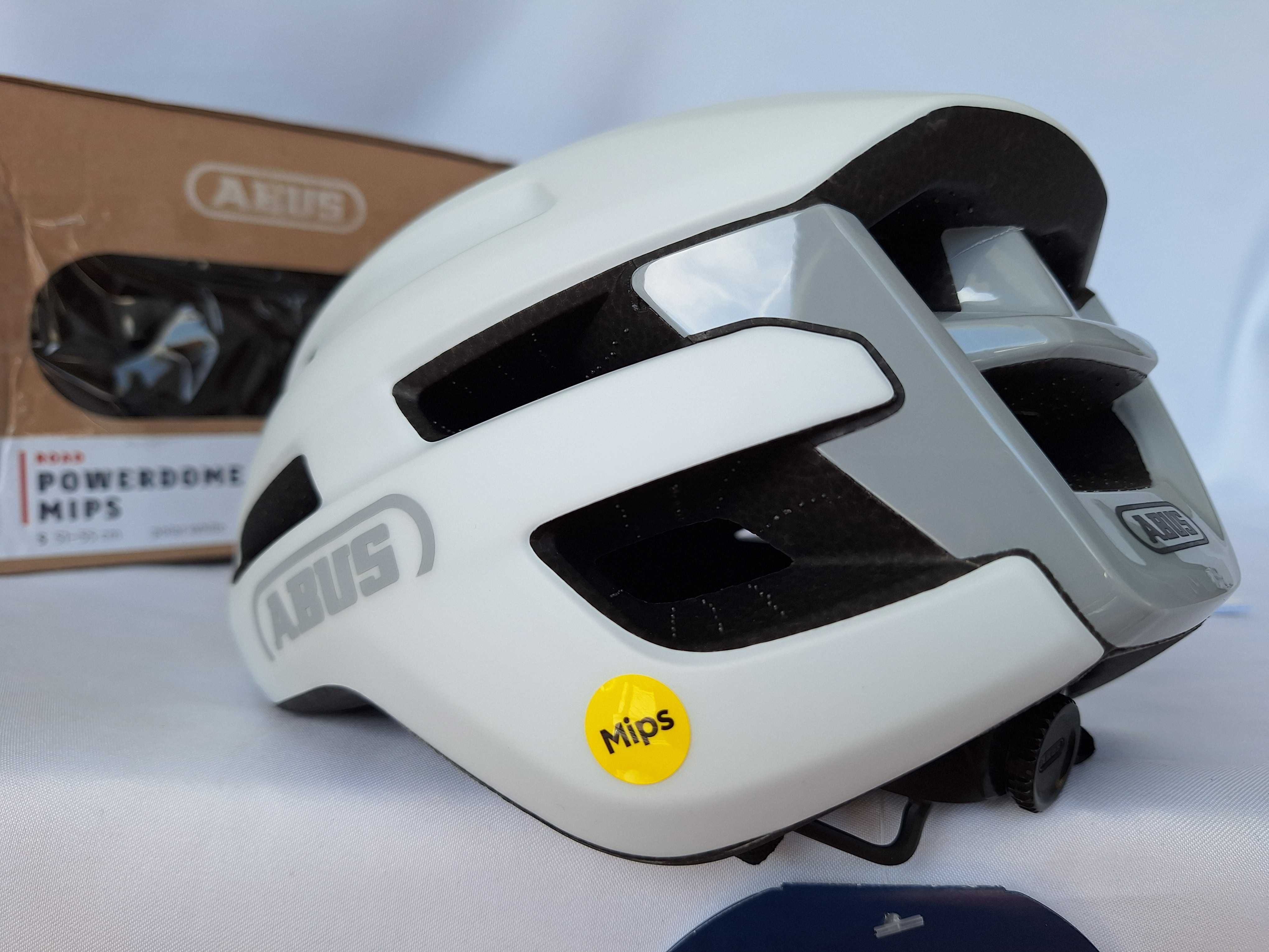 Kask rowerowy Abus Powerdome Mips Polar White S 51-55cm