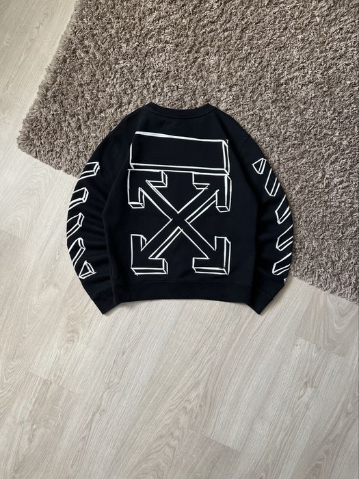 Оригинальный свитшот Off-White с фирменным принтом