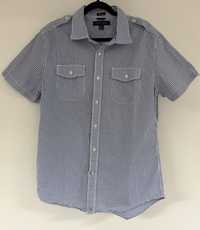 Koszula w biało-niebieską kratkę Tommy Hilfiger,r.L