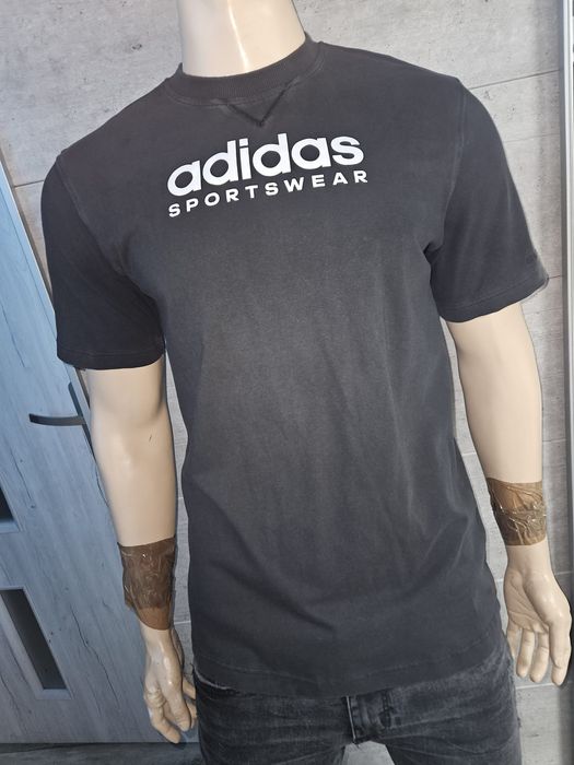 Koszulka męska T shirt Adidas sportswear czarna rozmiar M