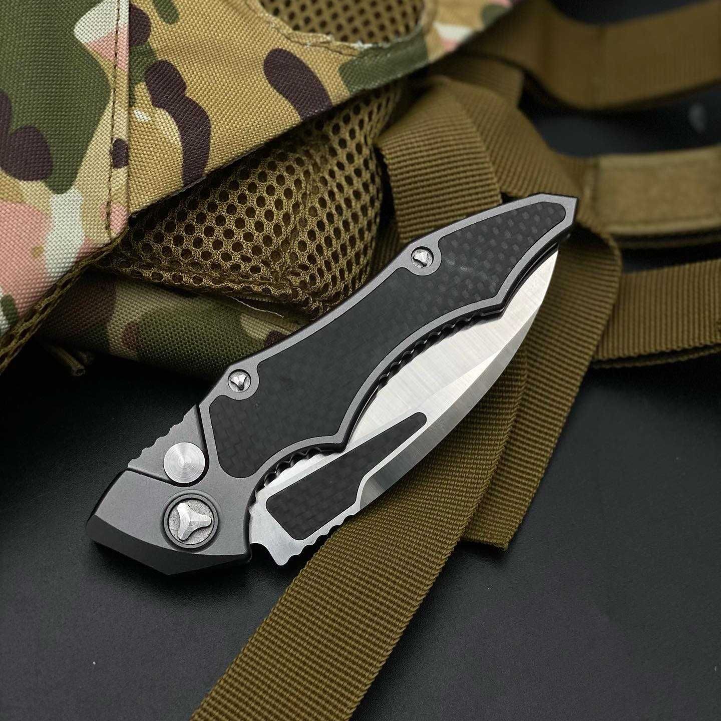 Нож Microtech Custom Metal Kestrel, Ніж викидний автоматичний, Нож