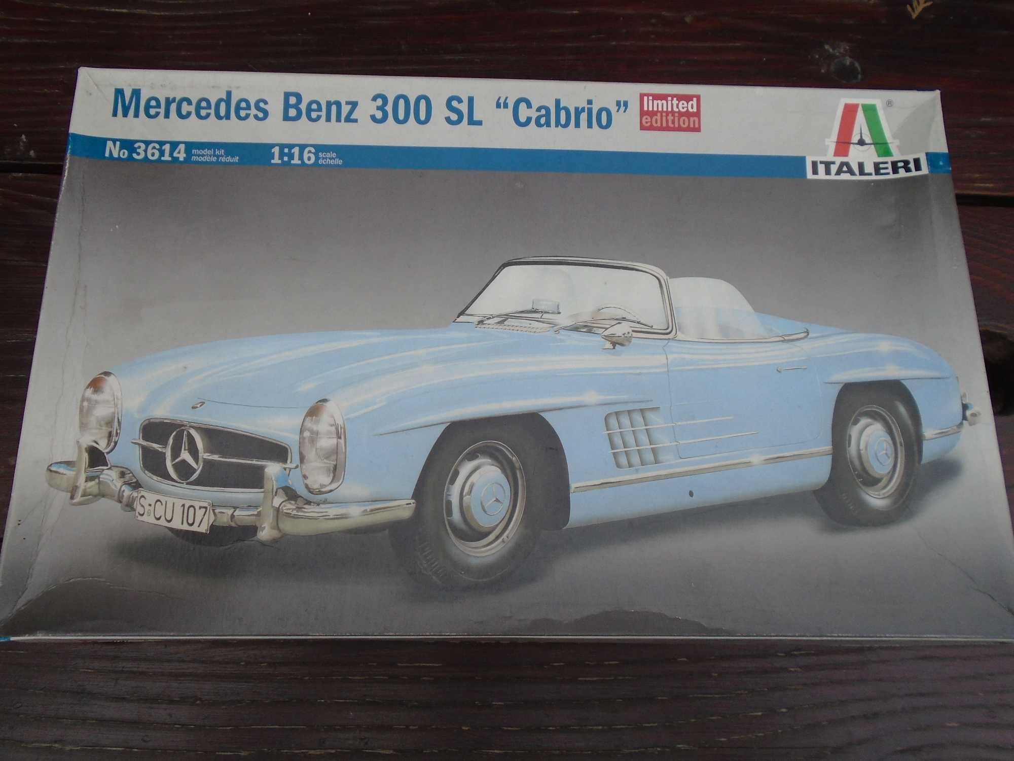 Mercedes 300 SL Cabrio Italeri 1:16 Model do Sklejania