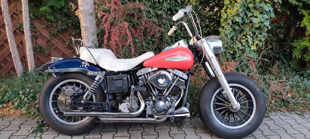 Harley-Davidson FLH Shovelhead Harley Davidson FLH1200 Shovelhead suicide bobber baza chopper