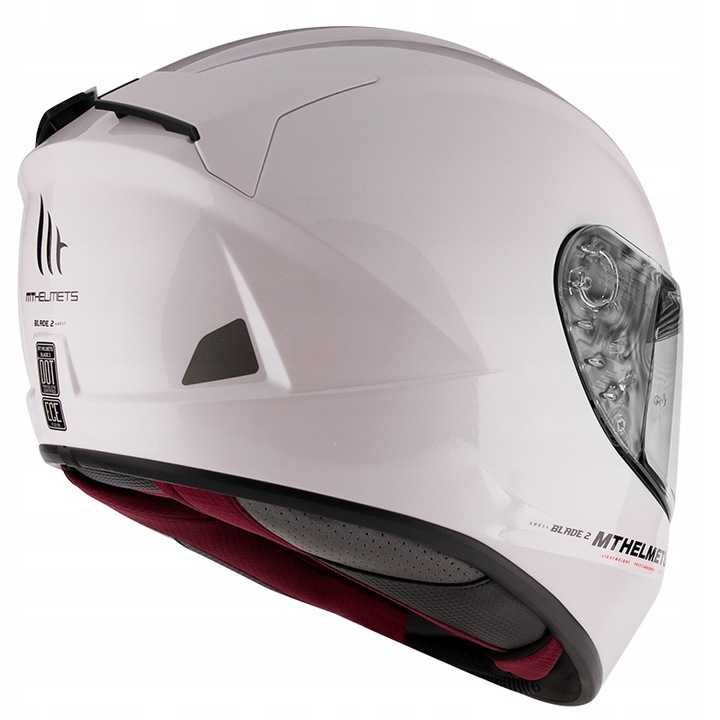 Kask Motocyklowy MT Blade II Blenda Biała Perła