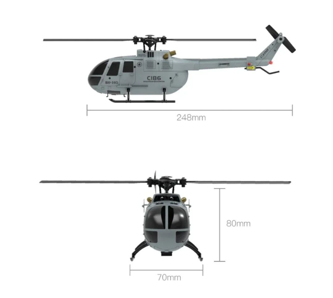 Вертоліт на радіокеруванні C186 Pro / вертолет на радиоуправлении