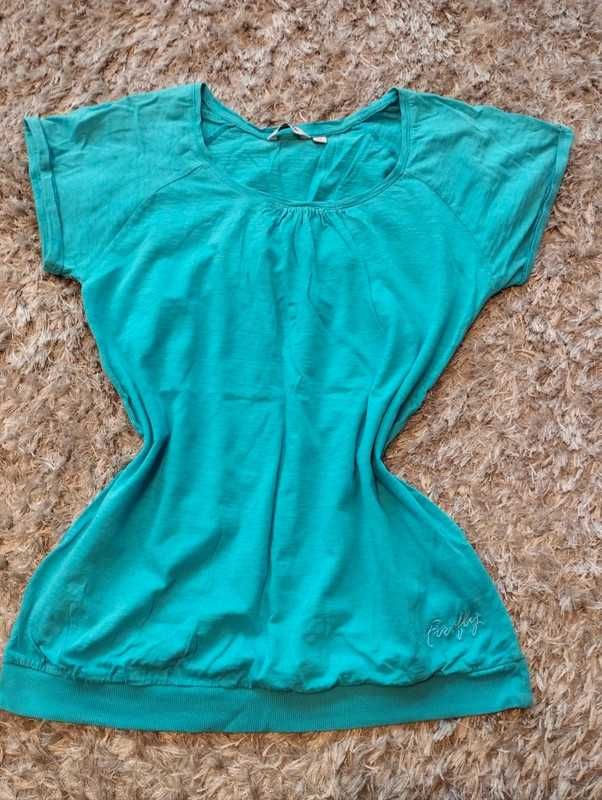 Koszulka oversize rozmiar xs niebieska