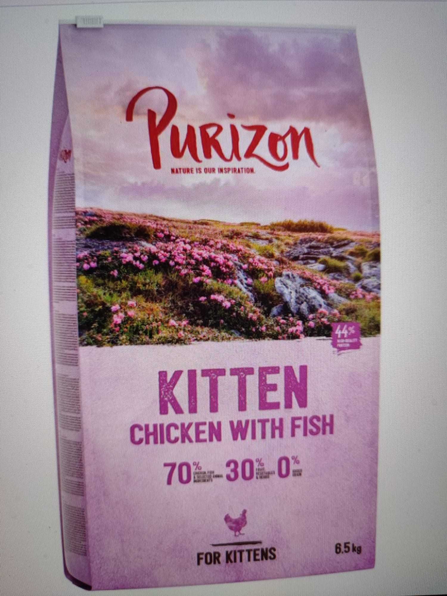 Purizon kitten sucha karma dla kota Kurczak z rybą bez zbóż 6.5 kg