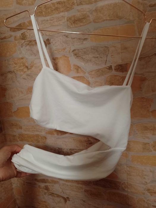 (M/L) Shein/ Biały Top, bluzka, NOWA