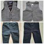 Elegancki komplet r 80 kamizelka spodnie H&M