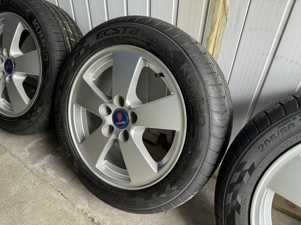 Kola SAAB alufelgi+ opony Nowe KUMHO 205/50-16 Lato!