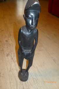 Drewniana figurka Afryka heban rzeźba prezent rękodzieło