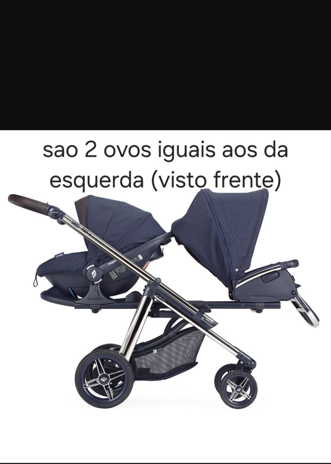 Carro de gémeos completo