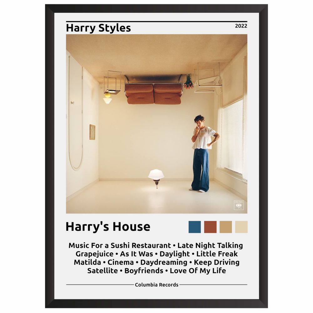 Personalizowany plakat w ramce Harry Styles Harry’a House