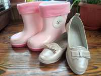 Резинові чоботи, балетки, туфлі, взуття для дівчинки