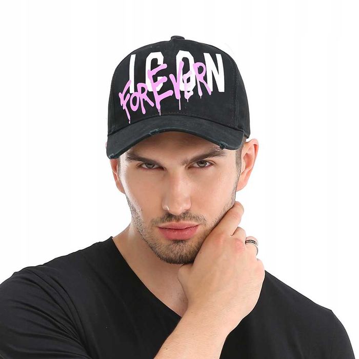 Czapka Bejsbólowka DSQUARED ICON FOREVER Czarna