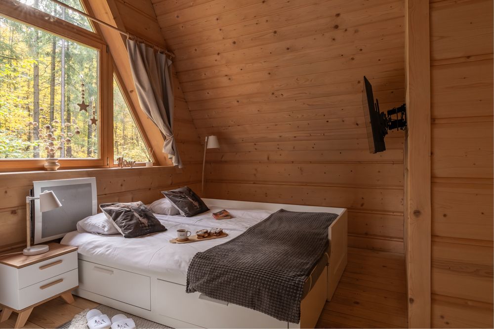 Wolne od 2.01.26 ZAKOPANE domek z bali, z jacuzzi -przy stoku, w lesie