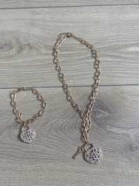 Conjunto colar e pulseira