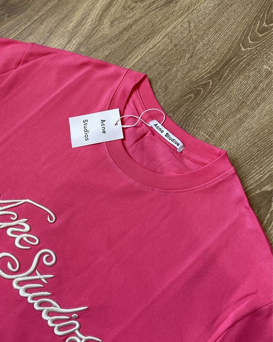 Футболка Acne Studios рожева