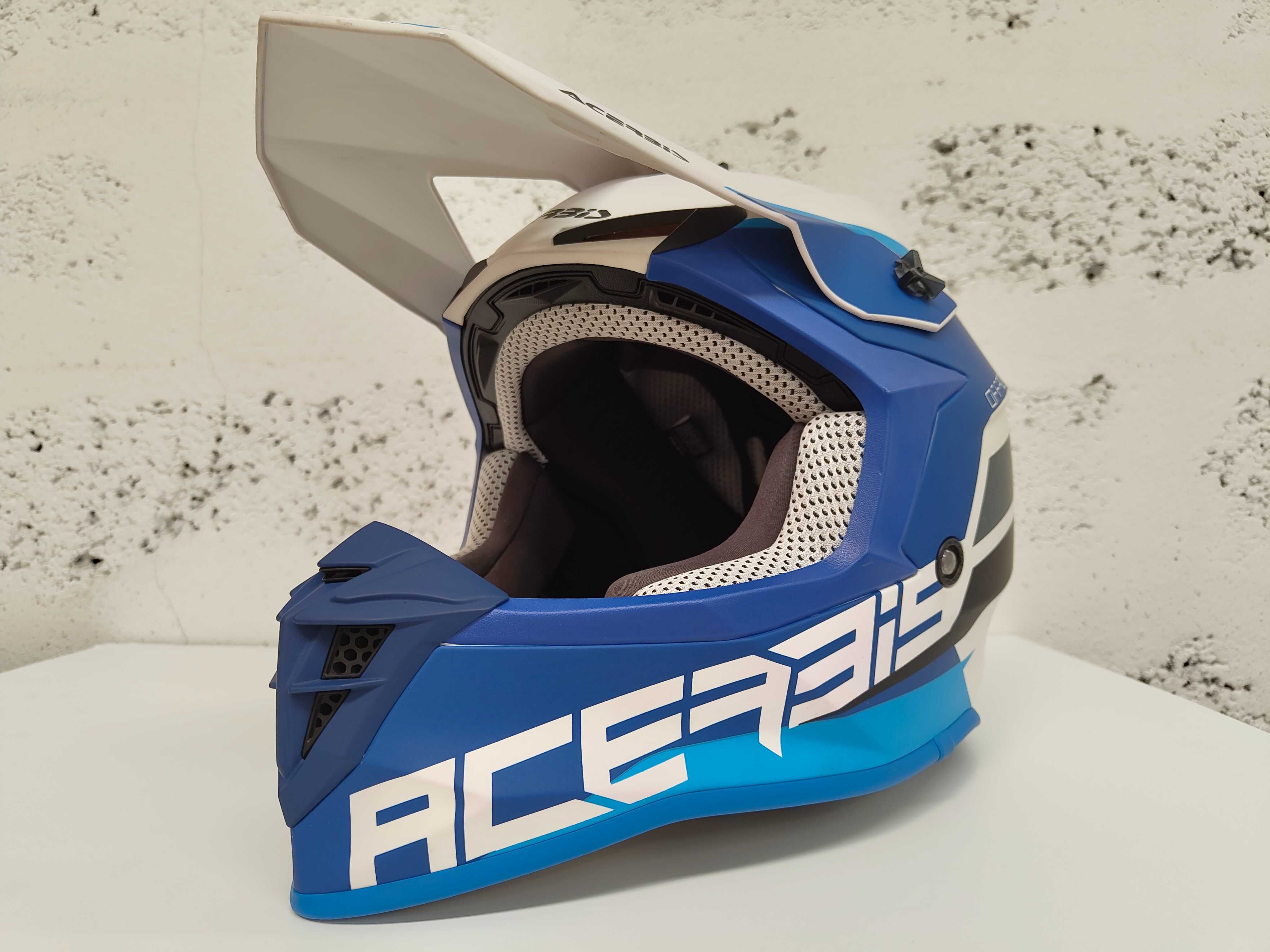Capacete Acerbis Linear azul OffRoad XL - está novo!