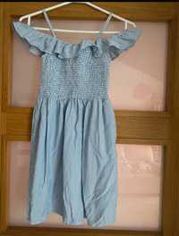 Błękitna sukienka H&M 146