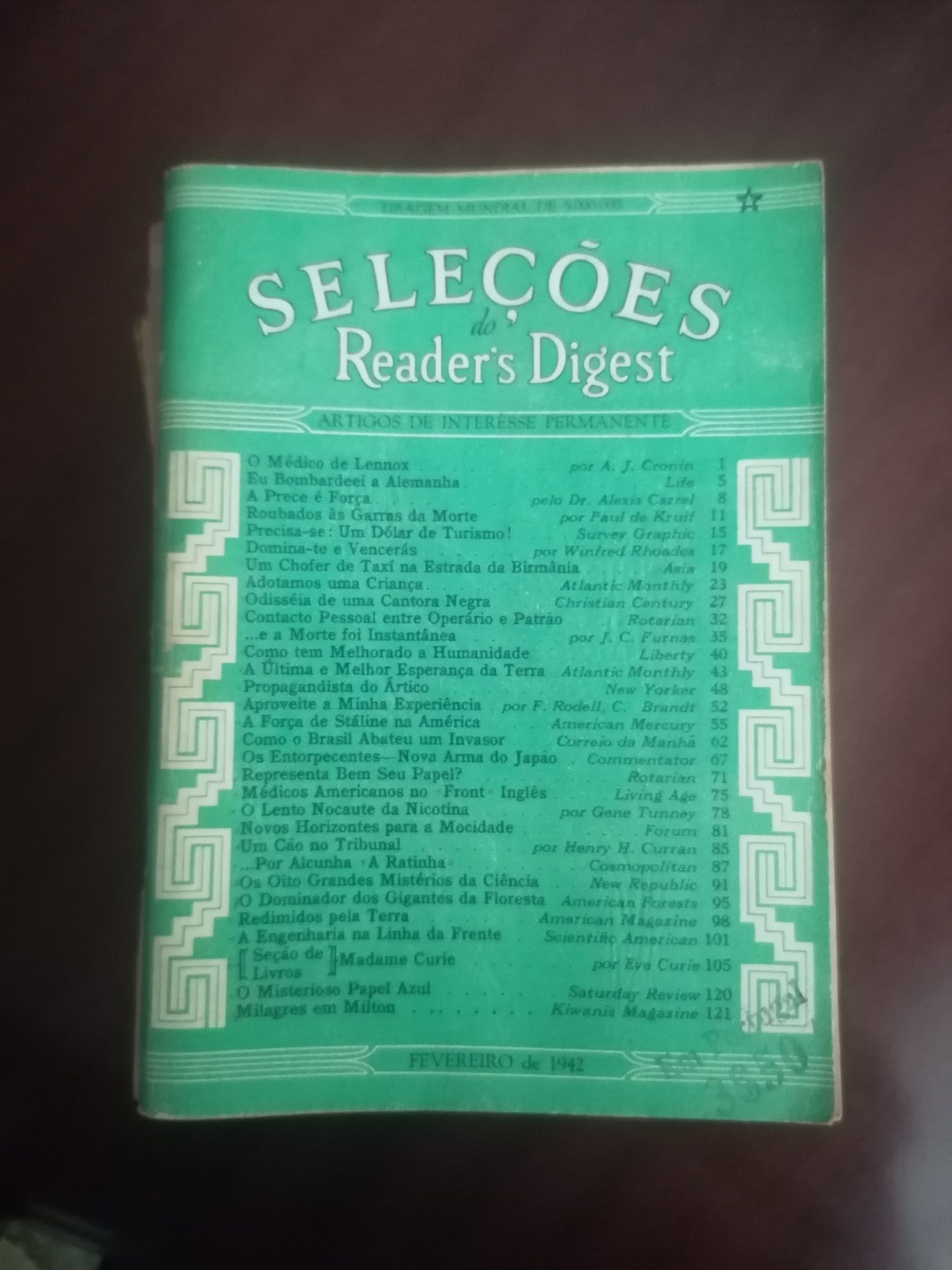 Coleção "Selecções Reader's Digest" de 1942