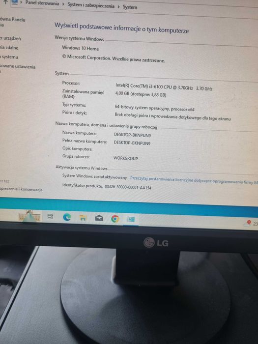 Komputer HP Prodesk 600 G2 desktop business pc stan idealny