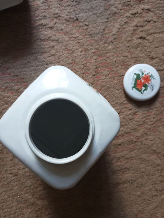 Чайница фарфоровая большая Полонное СССР ёмкость для сыпучих