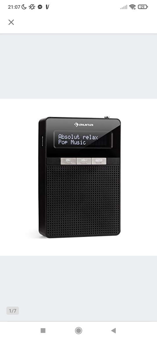 DigiPlug DAB Radio gniazdkowe, DAB+, FM/PLL, BT, wyświetlacz LCD, kolo