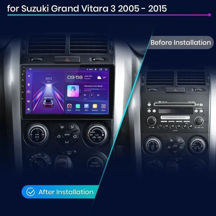 Radio Android do Suzuki Grand Vitara 2005 - 2015, 1GB, 32GB
