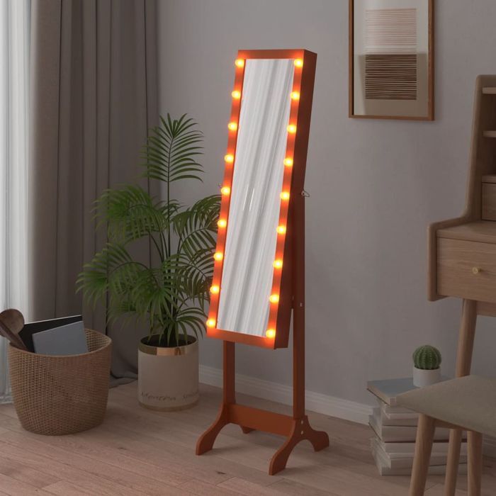 Lustro Stojące Z Led, 34X37X146 Cm