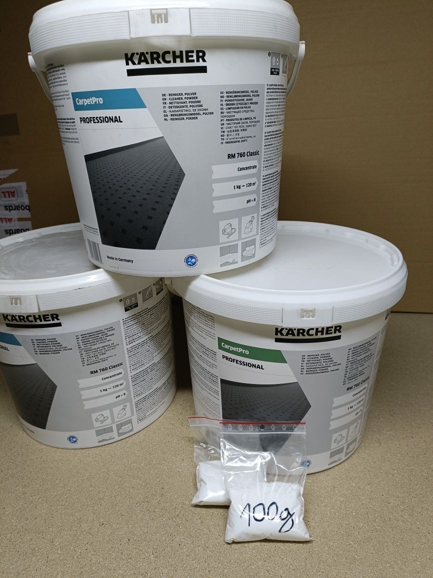 300g Proszek Karcher RM760 do prania dywanów wykładzin i tapicerki