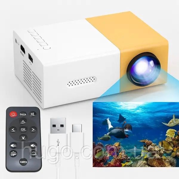 Проектор YG300 с динамиком White/Yellow