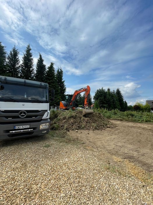 Prace ziemne Usługi koparka kruszywo wywóz