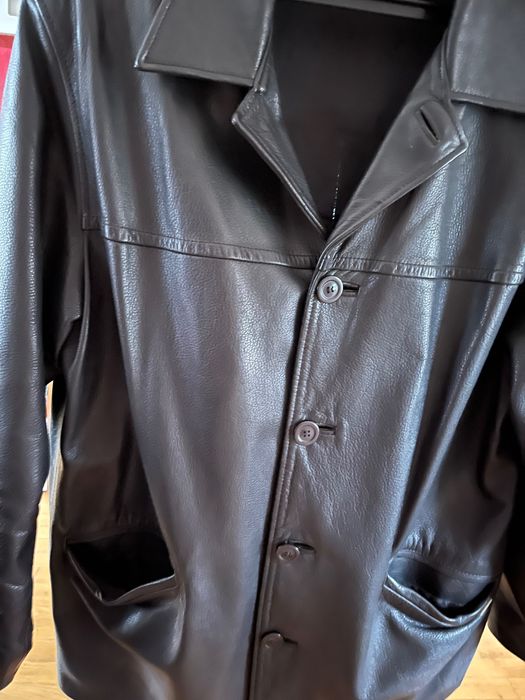 Куртка шкіряна чоловіча 50 -52 розміру чорного кольору