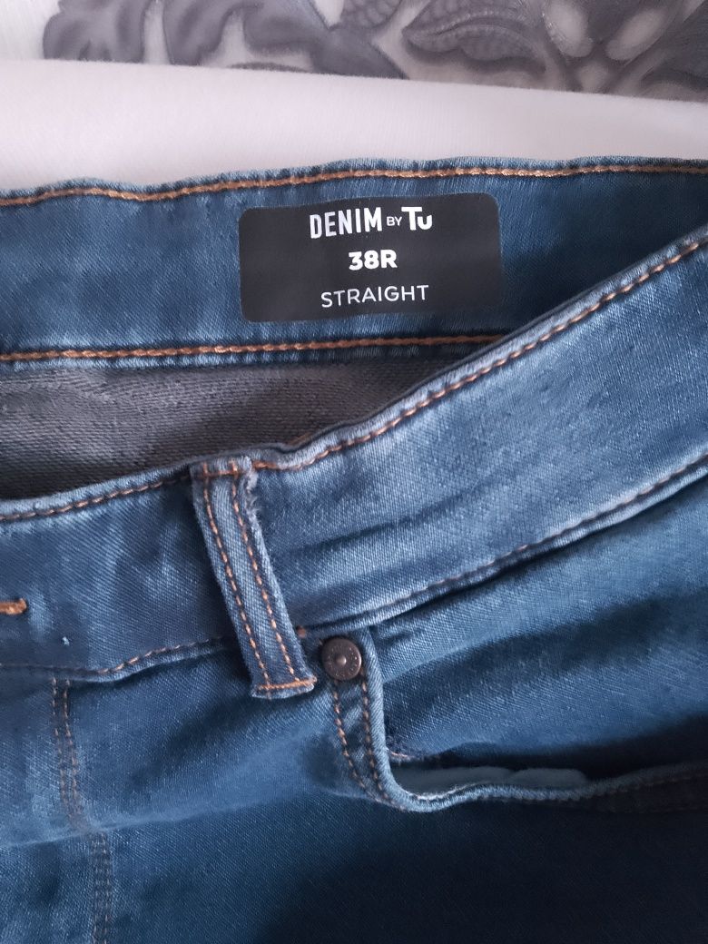 Spodnie męskie duże jeans 103 cm