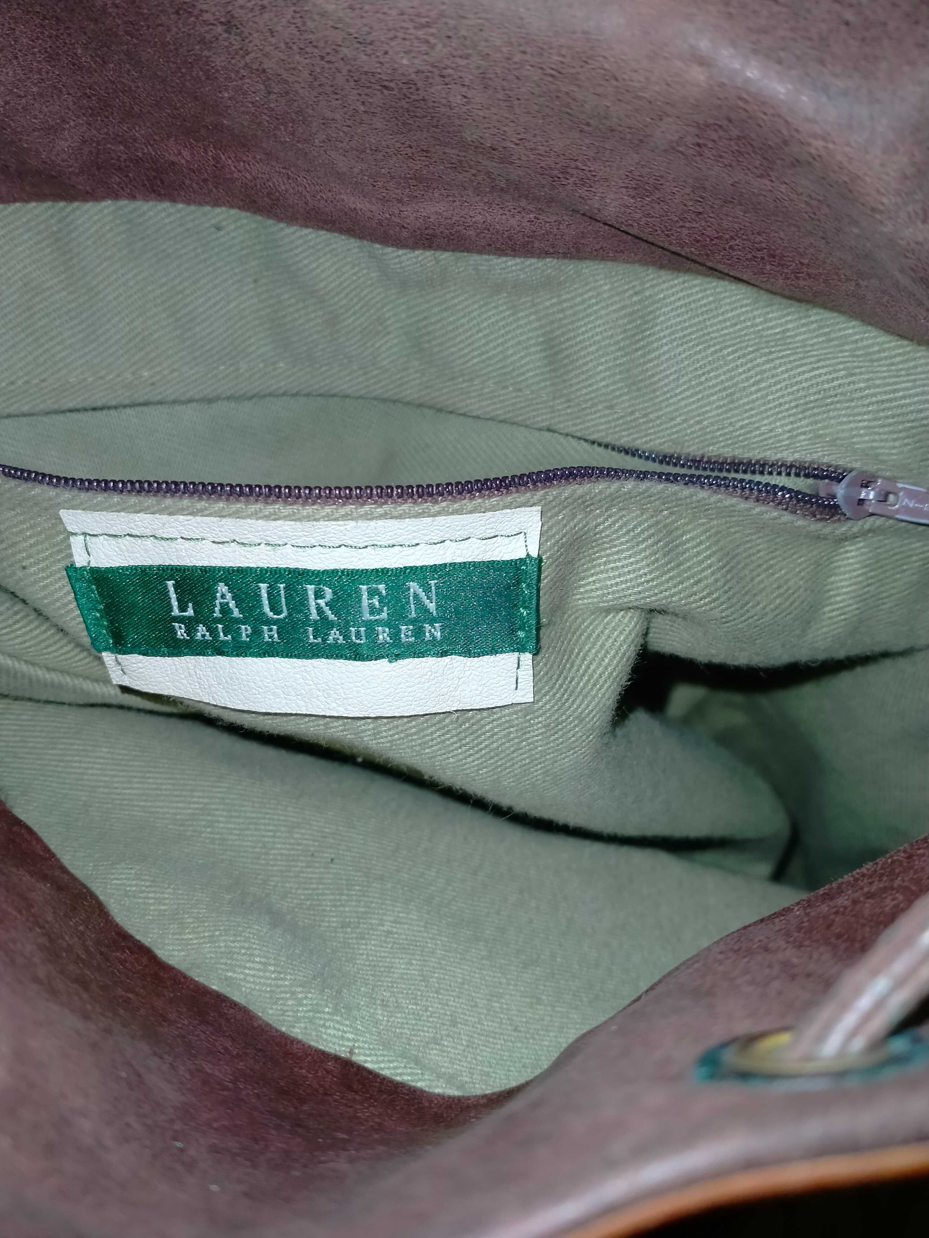 Plecak Ralph Lauren skóra