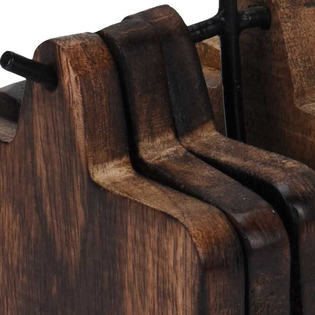 Podkładki drewniane zestaw + stojak