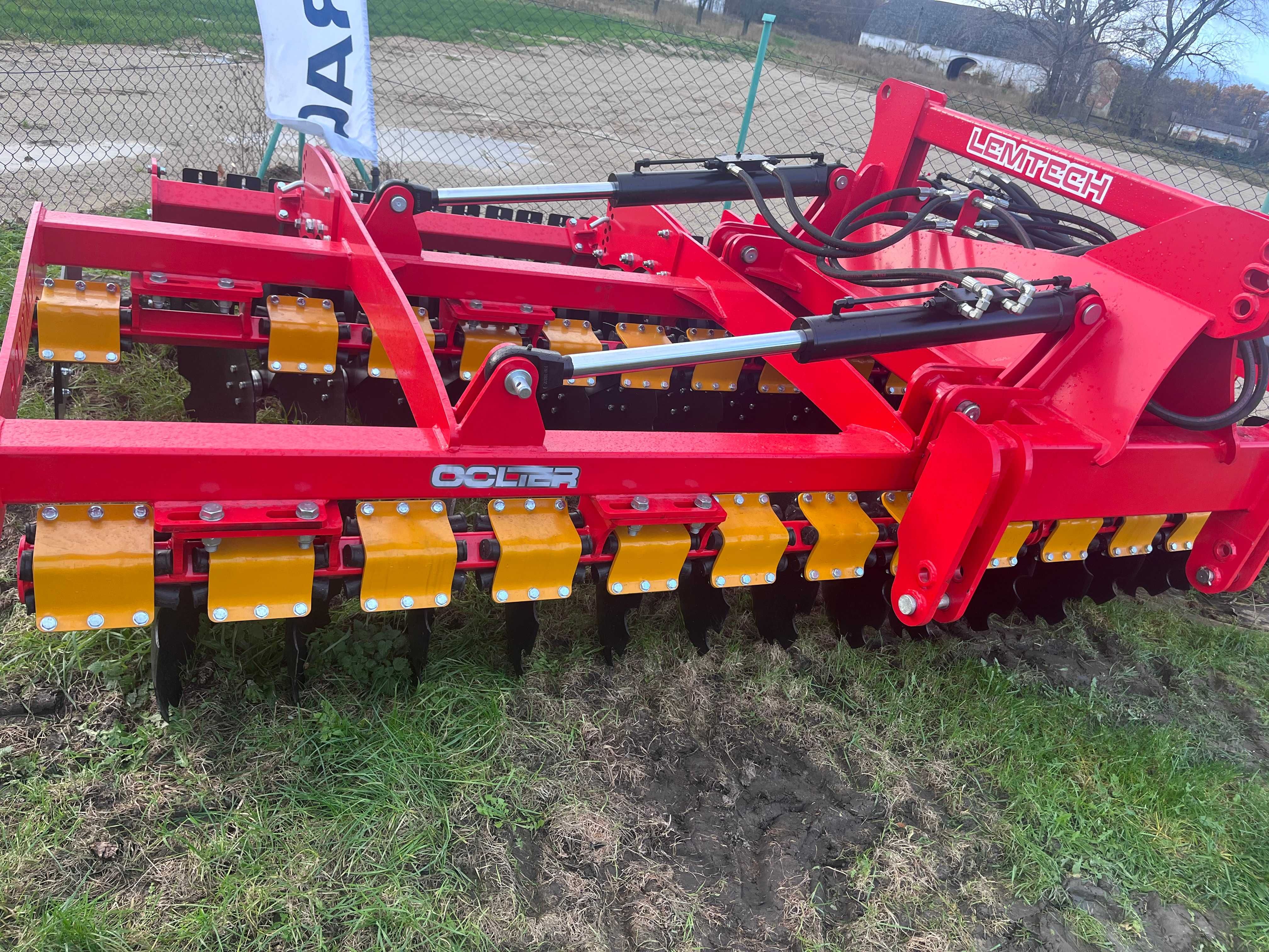 Brona talerzowa 4,0 m hyd. składana + dodatkowe wały ceownikowe