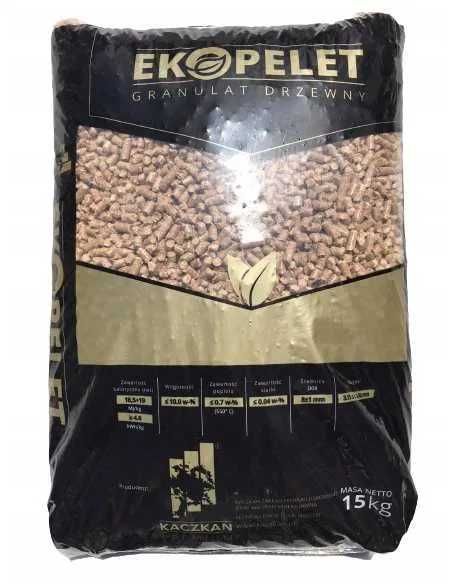 PELLET drzewny 8mm Kaczkan Premium 975 KG MIŁAKOWO DOSTAWA DARMOWA