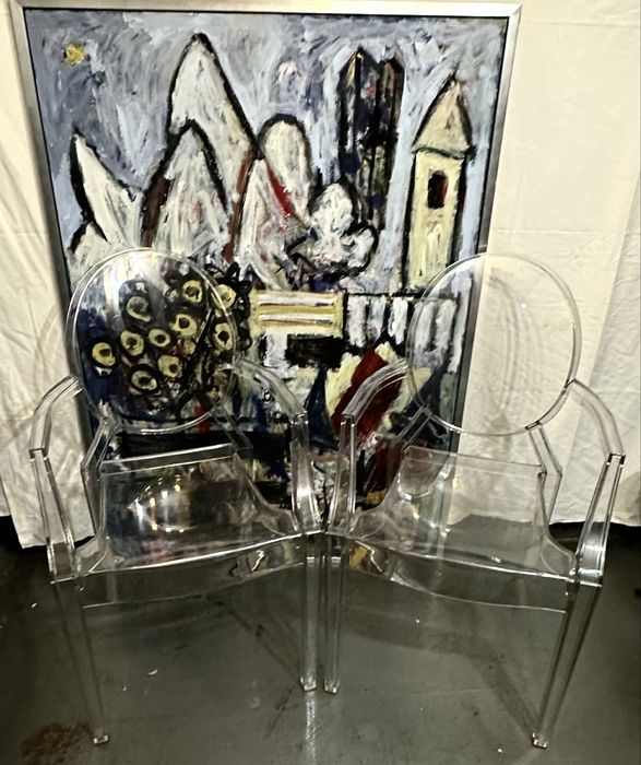 Par de cadeiroes Ghost” philippe Starck” Kartell”