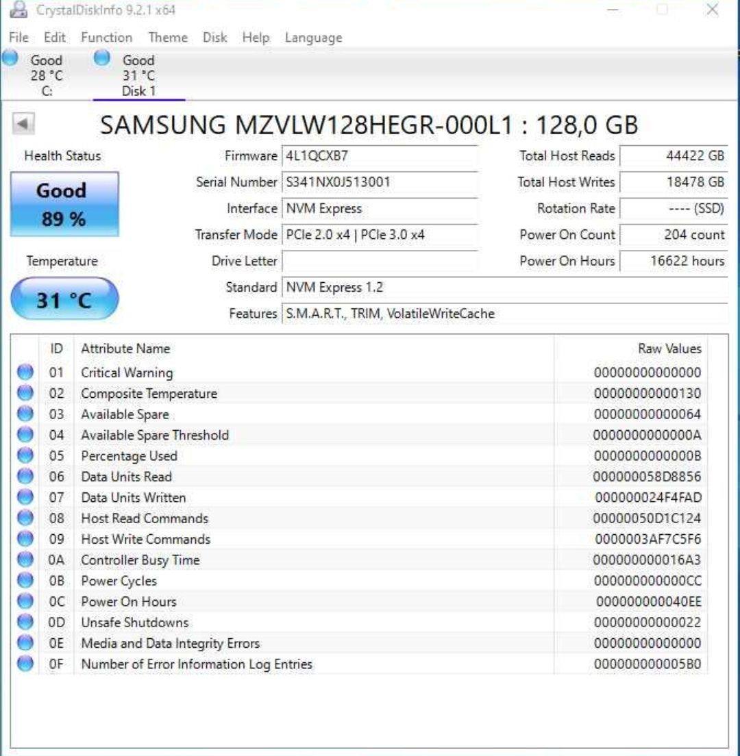 Планка памяти Samsung m2 nvme 128gb