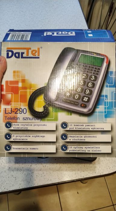 DARTEL LJ-290 Telefon przewodowy dla SENIORA